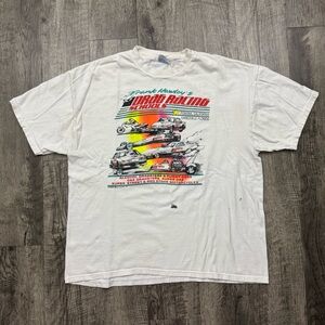 Vintage Frank Hawley Drag Racing Car Motorcycles T Shirt